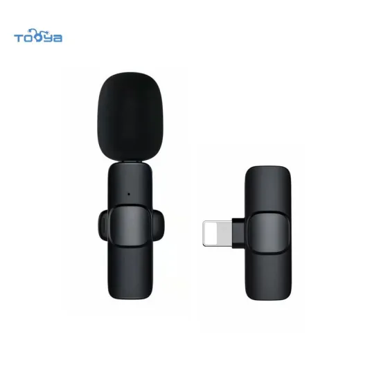 Tooya 2.4G Wireless Lav Mic with DSP Noise Reduction for iOS Live Broadcast
