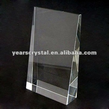 crystal blank block for crystal trophy and award engraving