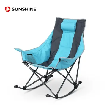 High Quality Deluxe Comfortable Portable Folding Rocking Camping Chair