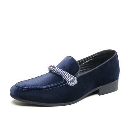 British Retro Men's Fashion Leather Shoes: Comfortable and Stylish Suede Party Shoes