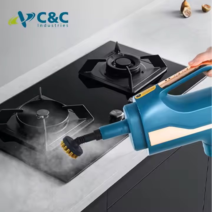 Portable Steamer Mop All-In-One Triangle Head Handheld High Temperature Sofa Electric Floor Steam Mop Cleaner
