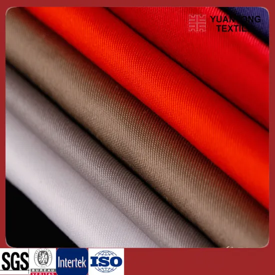 Solid Dyed Elegant Poly Cotton Twill Workwear Fabric