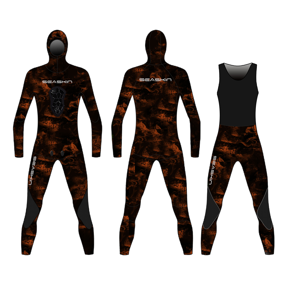 SEVEXKE UNISEX HAI phần dài John Spearfishing Wetsuits