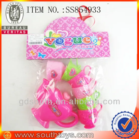 girls plastic tea set toy