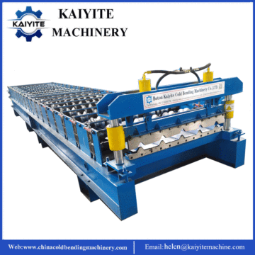 Sistem bumbung Trapezoidal Roofing Sheet Machine