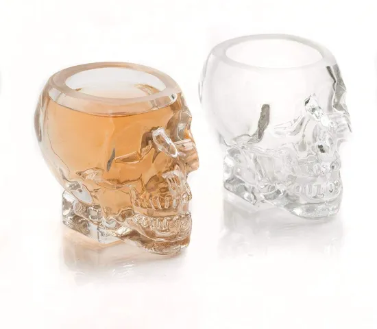 custom personalized skull shot glasses for wedding