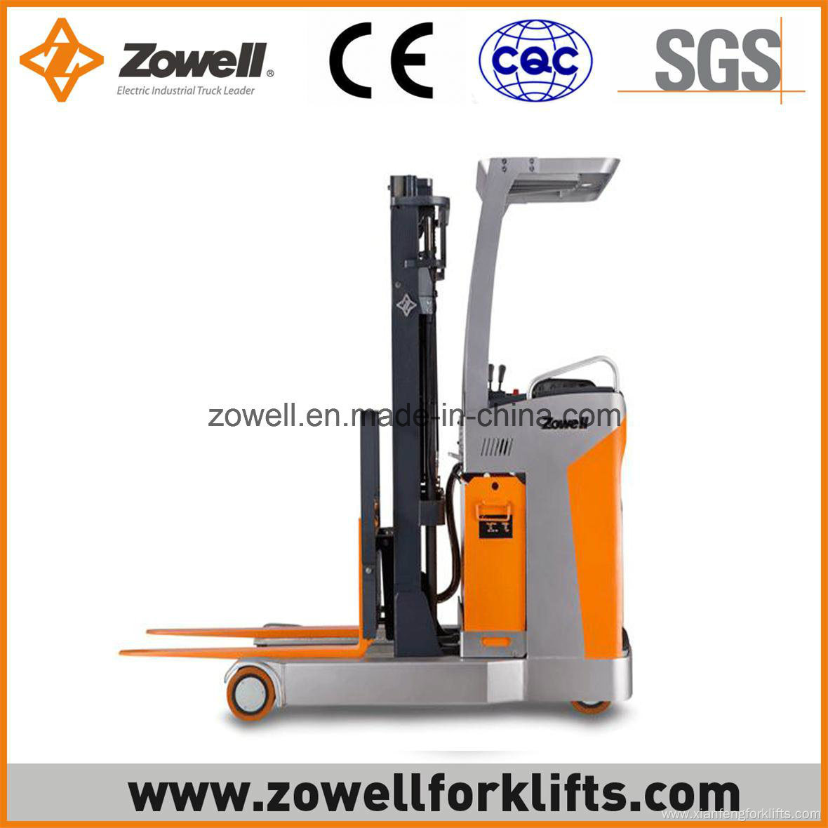 Mini Electric Reach Truck 1.6m Lifting Height