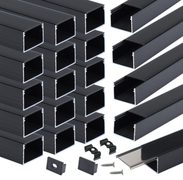 Aangepast LED -licht aluminium profiel voor verzonken verlichtingsstrookframe