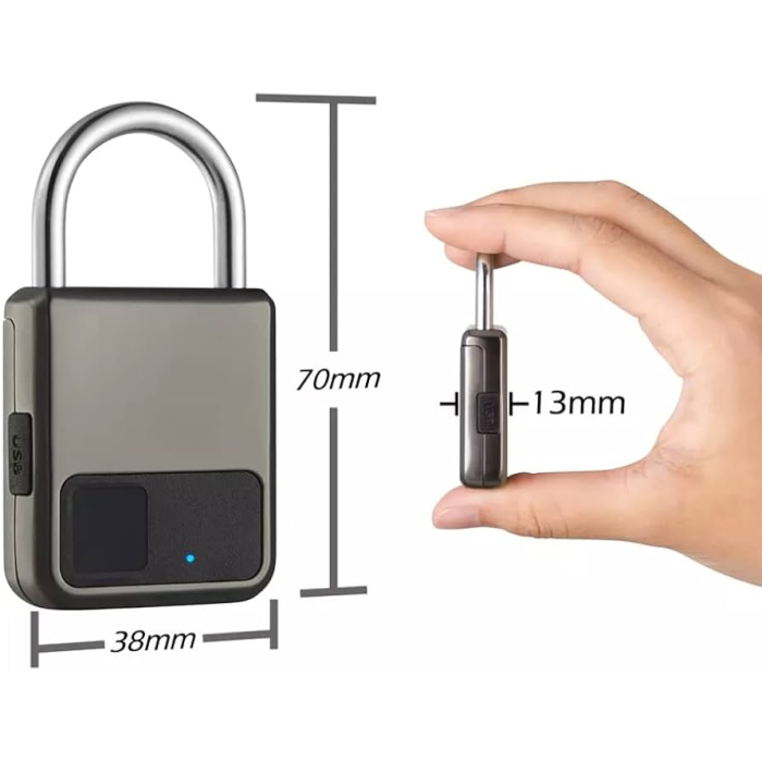 Smart Finger Print Bluetooth Padlock Tuya App Remote