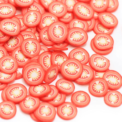 10mm Tomato Clay Slice Soft Pottery Sprinkles for Slime Filler