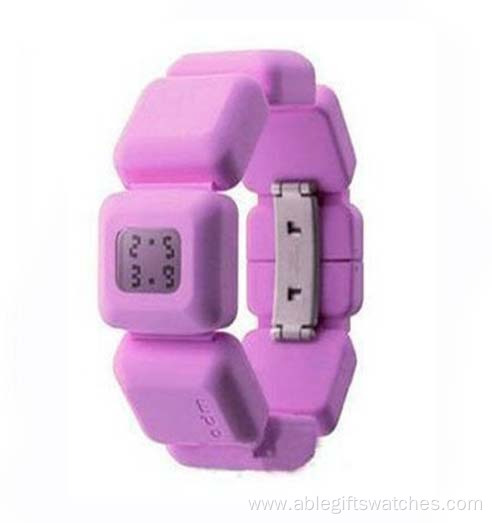 lovely pattern printing silicone band watches