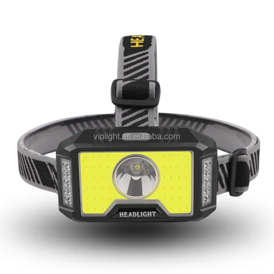 USB Rechargeable COB Headlamp with Red Warning Light for Fishing and Hiking