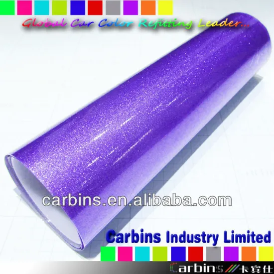 Purple Glossy diamond brilliant film car wrap with import material