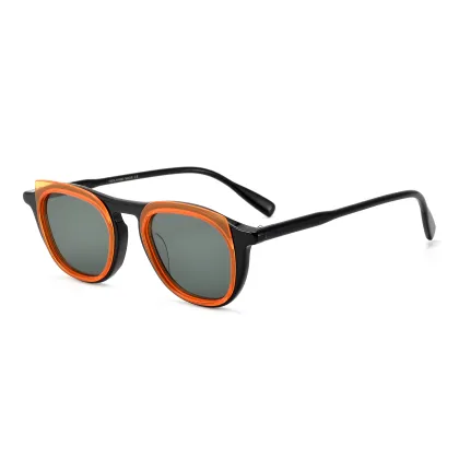 Round Clear Vintage Eyewear Acetate Frame