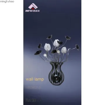 Aluminium flower vase aluminum wall lamp