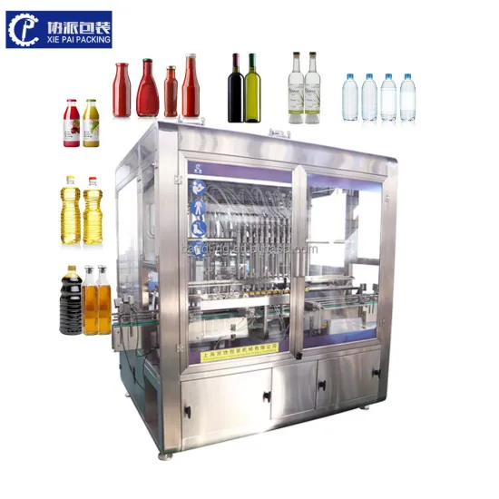 Automatic Edible Oil Filling, Capping, and Labeling Machine