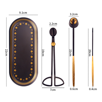Black Gold 4 σε 1 Αξεσουάρ κεριών - Wick Trimmer και Snuffer