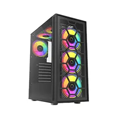 Black gaming computer cases