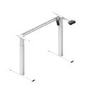 Single Motor Electric Height Adjustable Sit-Stand Desk Frame