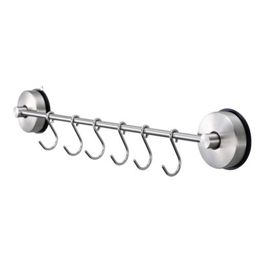 Suction Cup Rail with 6 Sliding Hooks