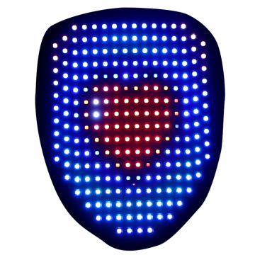 LED Face Mask Changing Pictures: Various Designs for Christmas and Halloween Parties