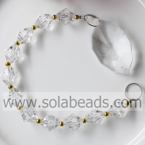 Chunky 270 mm lengte Crystal Bead Drop