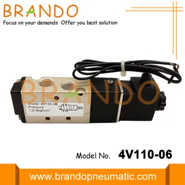 4V110-06 AC110V DC24V Pneumatic Air Solenoid Valve 1/8''