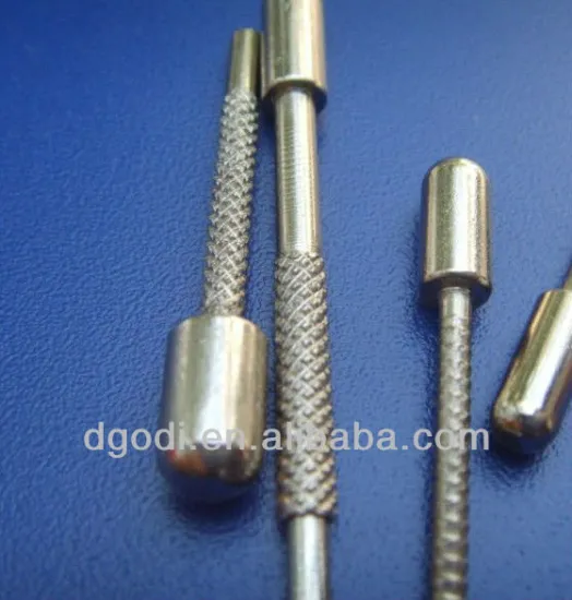 nickel plated copper brass knurled contact pin
