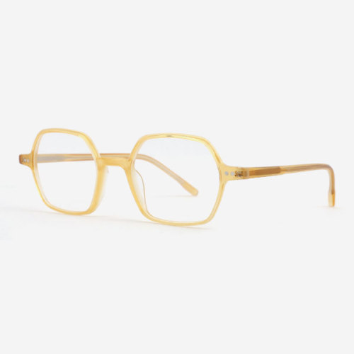 Rectangular and Bevel Acetate Unisex Optical Frames