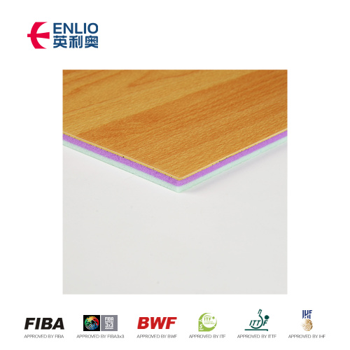 Dikte 4,5 mm draagbaar met behulp van esdoorn hout PVC -vloeren