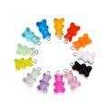 Resin glitter bear charms bulk jewelry accessories