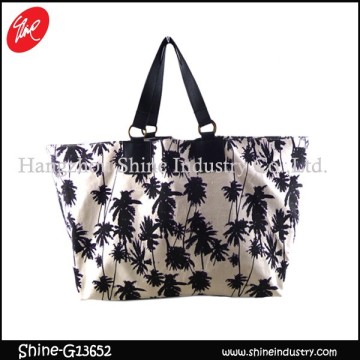 fashion canvas bag/leisure beach bag/tote bag