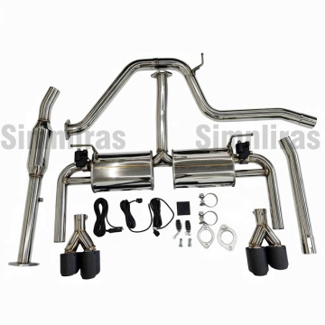 2 [Sistema di scarico Catback con valvola elettrica di scarico per ST Wagon con doppia punta in fibra di carbonio