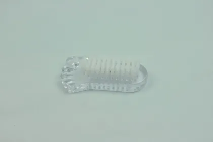 plastic nail brush foot shape nail brush