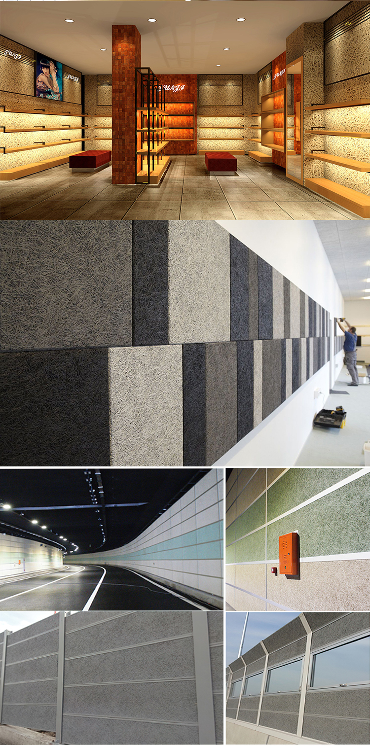 Wood wool acoustic panel