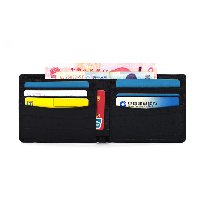 Dompet Pendek Kulit Hitam Merek Kustom