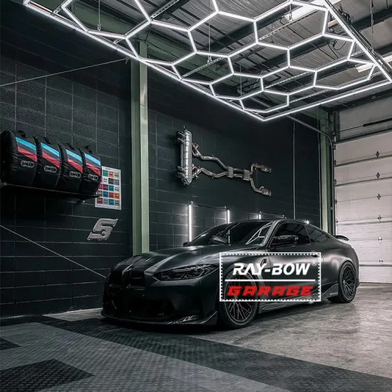 Professional Customized Hexagrid LED Lighting: Hexagon Frame Aluminum Profile for Car Detailing Lights