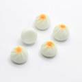 Kawaii Steamed Bun Shaped Resin mini Cabochon For DIY Toy Decor Beads Charms Kids Handmade Craftwork Ornaments