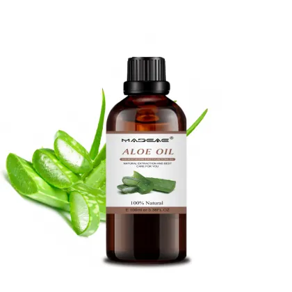 100% natural plant extract aloe vera hair oil