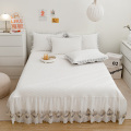 Wholesale Home solid Lace Bedspread ice Skirt Set