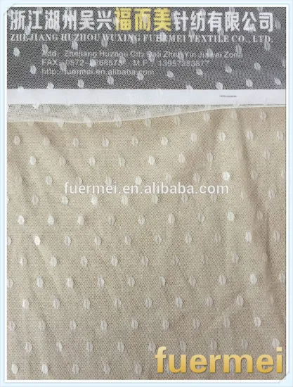 fashion polyester mesh fabric jacquard fabric for dresses