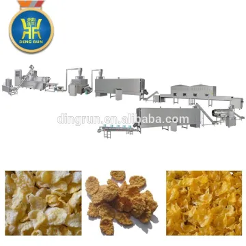 Extruder food machine for corn flakes production process