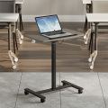 Gas Lifting Movable Swivel Office Table with Wheels