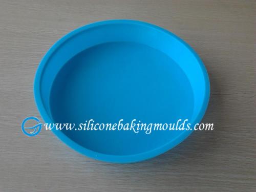 10.5 Inch Large Round Blue Birthday Cake Silicone Baking Moulds