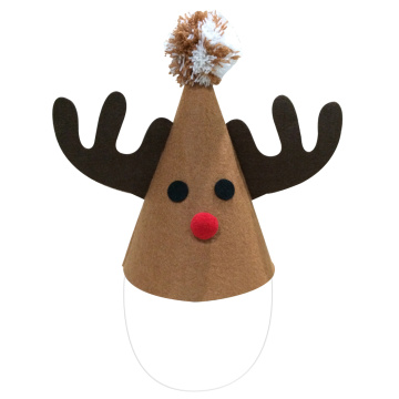 Christmas reindeer pattern party hat