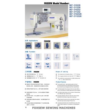 Máquina de coser de cuero de doble aguja Durkopp Adler 867