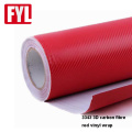 Carbon Fiber Red Twill Weave Fabric