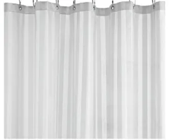 Satin Stripe Shower Curtain