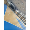 Suelo deportivo de color personalizado para cancha de baloncesto.