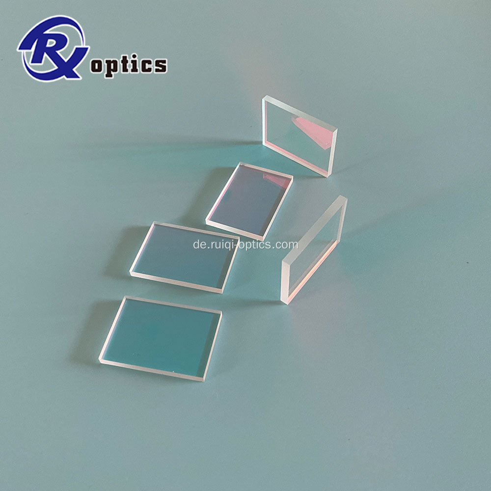 50 mm quadratisch blau optische Glasfilter QB21